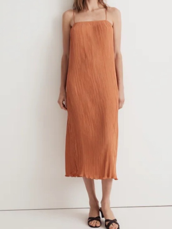 Madewell Dresses & Skirts - Madewell‎ The Goldie Dress in Plissé Sunset Haze 2